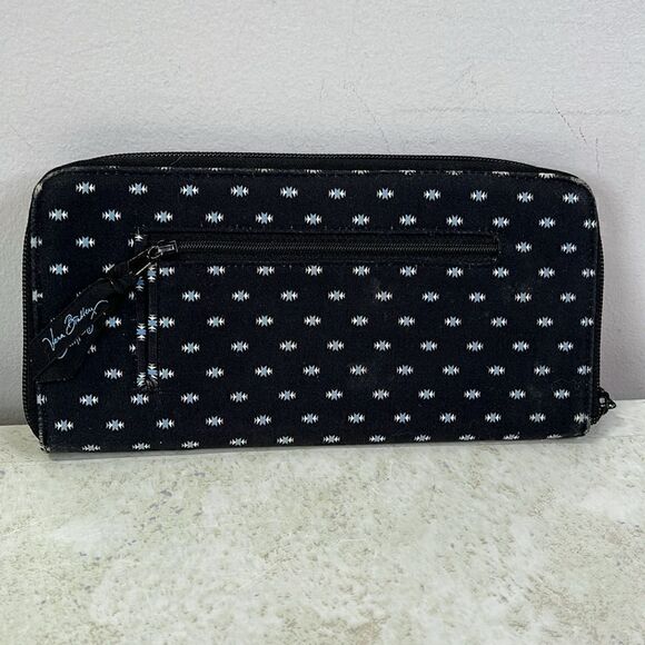 Vera Bradley Alpine Black Travel Wallet Organizer - Picture 3 of 7